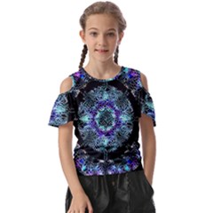 Round Wreath Kids  Butterfly Cutout T-shirt by Sabxi