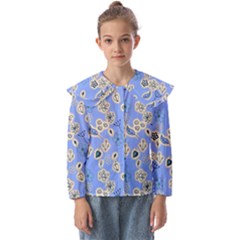 Abstract Pattern Kids  Peter Pan Collar Blouse by Sabxi