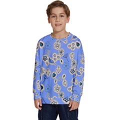 Abstract Pattern Kids  Crewneck Sweatshirt by Sabxi