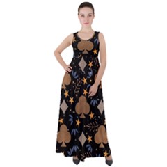 Seamless Pattern Repeat Repetition Empire Waist Velour Maxi Dress by Sabxi