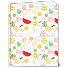 Pattern Seamless Texture Fruit 7  X 9  Softcover Notebook by Sabxi