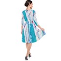 seascape Quarter Sleeve Waist Band Dress View2