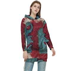 Birds Women s Long Oversized Pullover Hoodie by bestdesignintheworld