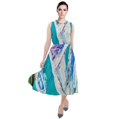 Sailing Boat Round Neck Boho Dress by bestdesignintheworld