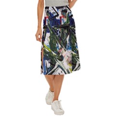 Snow In A City-1-1 Midi Panel Skirt by bestdesignintheworld
