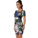 Snow In A City-1-1 Fitted Knot Split End Bodycon Dress View2