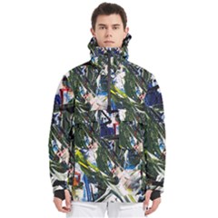 Snow In A City-1-1 Men s Pullover Zip Ski And Snowboard Waterproof Breathable Jacket by bestdesignintheworld