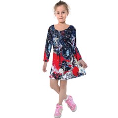 Multiple Desires-1-1 Kids  Long Sleeve Velvet Dress by bestdesignintheworld