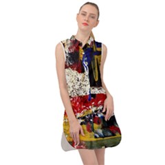 Abstract-1 Sleeveless Shirt Dress by bestdesignintheworld