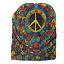 Peace Abstract Pattern Creative Drawing Drawstring Pouch (3XL) View2
