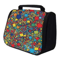 Shapes Pattern Full Print Travel Pouch (small) by Posterlux