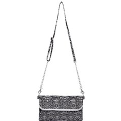 Gothic Leaf Pattern 2 Mini Crossbody Handbag by violetheavensky