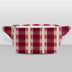 Retro 60s 50s Plaid Pattern 4 Waist Bag  by violetheavensky