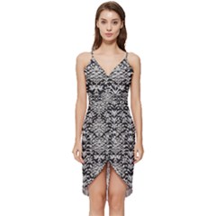 Gothic Leaf Pattern 4 Wrap Frill Dress by violetheavensky