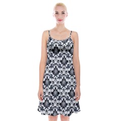Gothic Leaf Pattern Spaghetti Strap Velvet Dress by violetheavensky