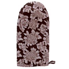 Mid Century Retro Floral 1970s 1960s Pattern 106 Microwave Oven Glove by violetheavensky