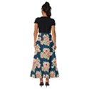 Retro 1880s Flowers Pattern 7 Tiered Ruffle Maxi Skirt View4