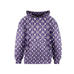 Royal Fractal Pattern 4 Kids  Pullover Hoodie by violetheavensky