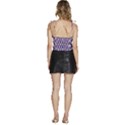 Royal Fractal Pattern 4 Flowy Camisole Tie Up Top View4