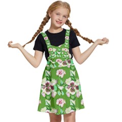Retro 1880s Flowers Pattern 4 Kids  Apron Dress by violetheavensky