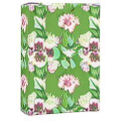 Retro 1880s Flowers Pattern 4 Playing Cards Single Design (rectangle) With Custom Box by violetheavensky