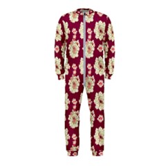 Retro 1880s Flowers Pattern Onepiece Jumpsuit (kids) by violetheavensky