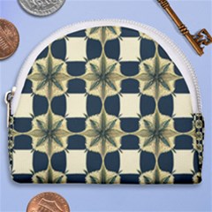 Royal Fractal Pattern Horseshoe Style Canvas Pouch by violetheavensky