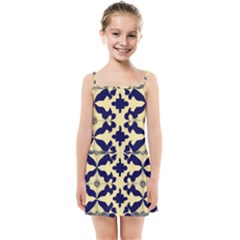 Royal Fractal Pattern 3 Kids  Summer Sun Dress by violetheavensky