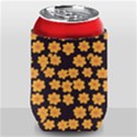 Retro 40s 50s Flowers Pattern Halloween 4 Can Holder View1