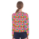 Retro 40s 50s Mexico Flowers Pattern Women s Long Sleeve T-Shirt View2