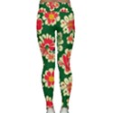 Retro 40s 50s Mexico Flowers Pattern 2 Classic Yoga Leggings View2