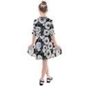 Mid Century Retro Floral 1970s 1960s Pattern 87 Mid Century Retro Floral 1970s 1960s Pattern 86 Kids  All Frills Chiffon Dress View2