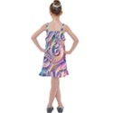 Abstract Fractal Art Swirl Pattern Kids  Overall Dress View2