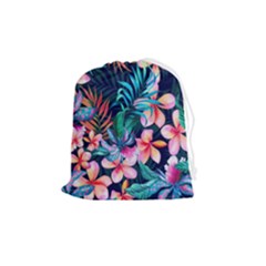 Hawaiian Flowers Hawaii Drawstring Pouch (medium) by Cemarart