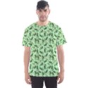 Leaves Pattern Texture Seamless Men s Sport Mesh T-Shirt View1