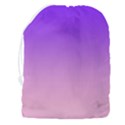 Indigo Violet To Cotton Candy Pink Linear Gradient Drawstring Pouch (3XL) View2