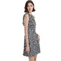 Giraffe Pattern (2) Cocktail Party Halter Sleeveless Dress With Pockets View3