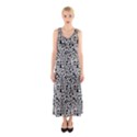 Black White Giraffe Pattern Sleeveless Maxi Dress View1
