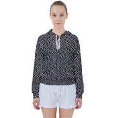 Brown Snake Pattern Women s Tie Up Sweat by DinkovaArt