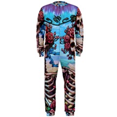 Grateful Dead Hippie Peace Roses Rock Music Legend Onepiece Jumpsuit (men) by Tsamara