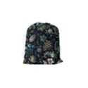 Pattern Flower Plants Leaves Nature Drawstring Pouch (Small) View2