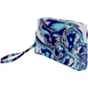 Trippy Dippy Bears Blue Dancing Greatful Dead Skull Steal Your Face Wristlet Pouch Bag (Small) View1