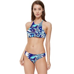 Trippy Dippy Bears Blue Dancing Greatful Dead Skull Steal Your Face Banded Triangle Bikini Set by Salmanaz77