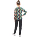 Circles Round Pattern Sphere Ball Kids  Long Mesh T-Shirt View2