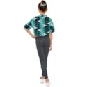 Triangles Pyramid Geometric Pattern Kids Mock Neck T-Shirt View2