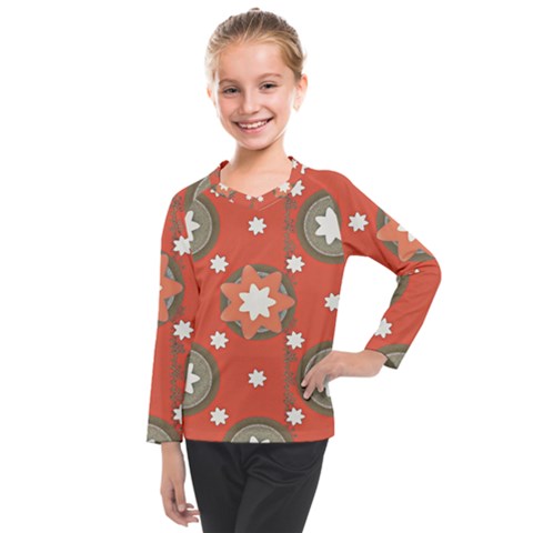 Background Abstract Kids  Long Mesh T-shirt by Sabxi