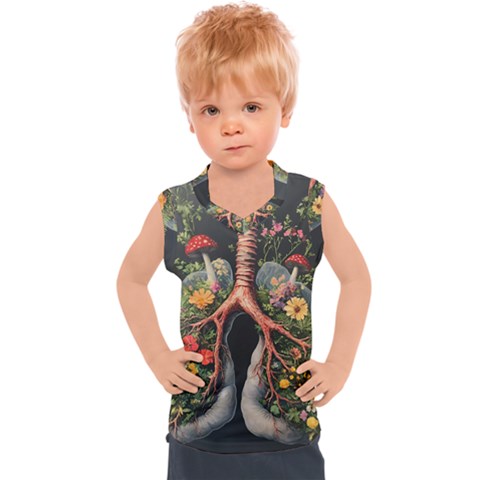 Lungs Health Kids  Sport Tank Top by Sabxi