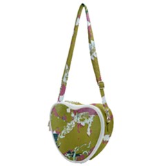 Colorwoven Abstract Print Heart Shoulder Bag by dflcprintsclothing