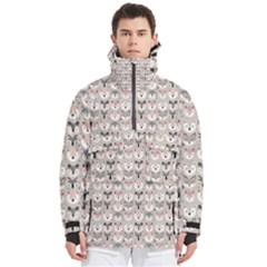 Cute Animals Men s Pullover Zip Ski And Snowboard Waterproof Breathable Jacket by DinkovaArt