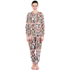 Mix Animals Onepiece Jumpsuit (ladies) by DinkovaArt